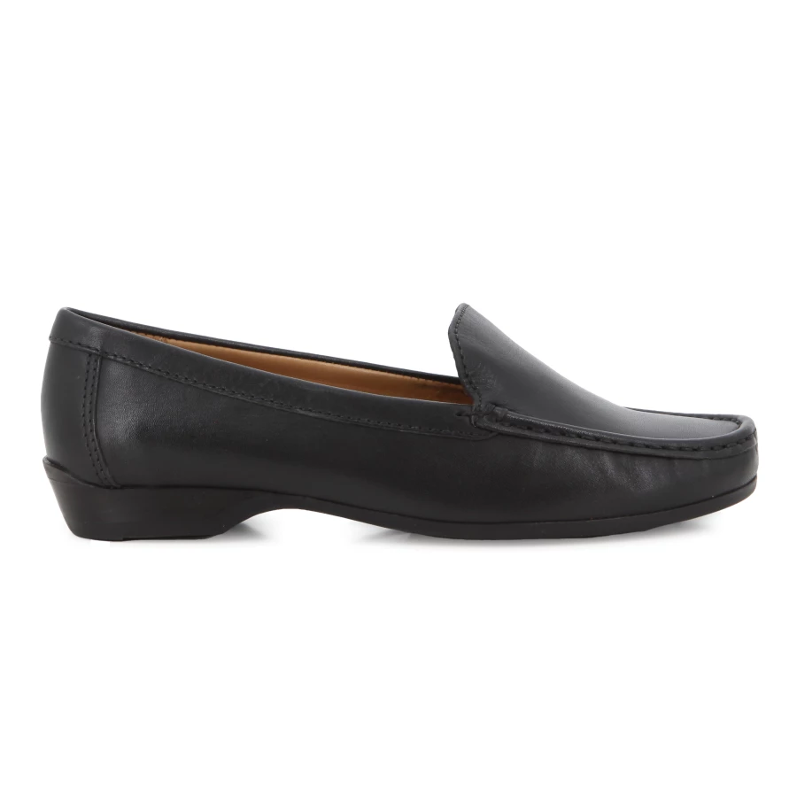 soft style Hush Puppies Talisa Slip on Casuals Black Leather