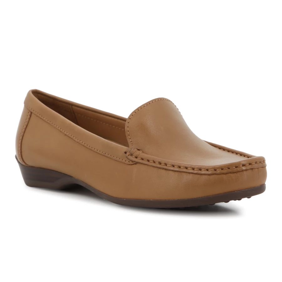 Soft Style Hush Puppies Talisa Slip On Casuals Tan Leather