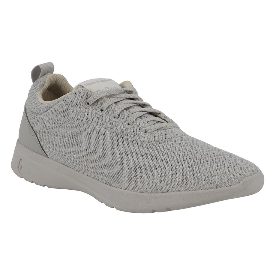 Soft Style Hush Puppies The Good Lace Up Sneakers Grey Textile