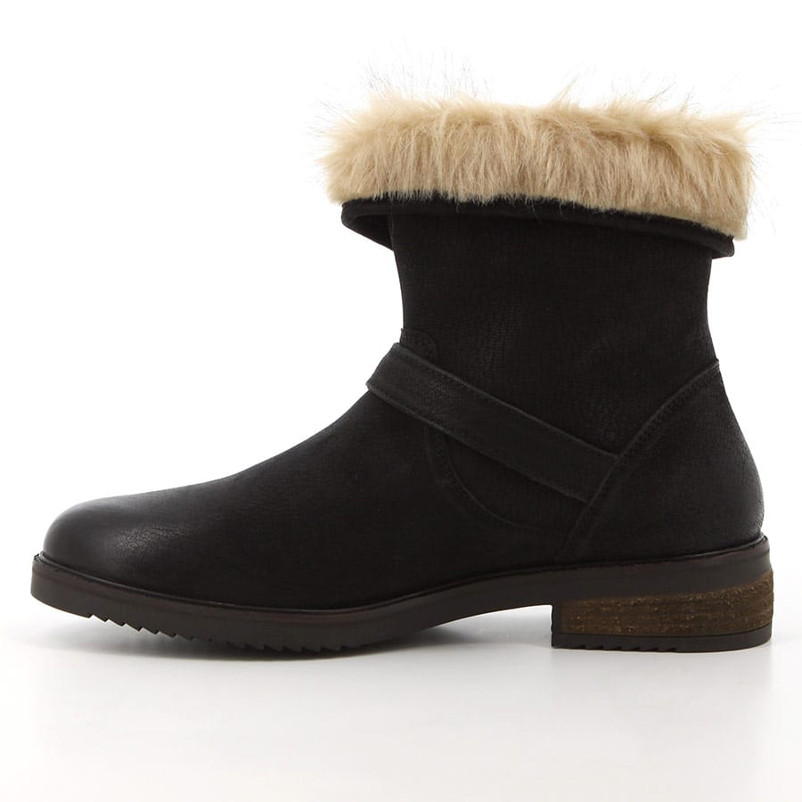 Soft Style Hush Puppies Tyler Ankle Boots Black Leather