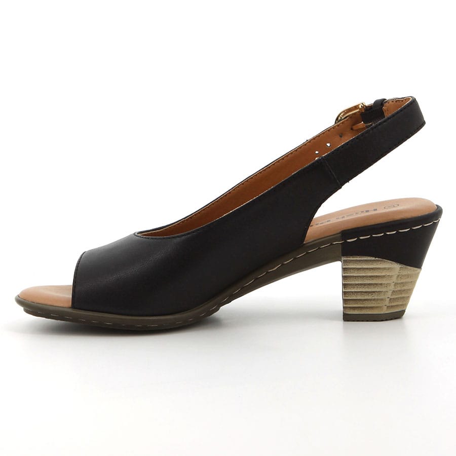 Soft Style Hush Puppies Valencia Leather Heels Black