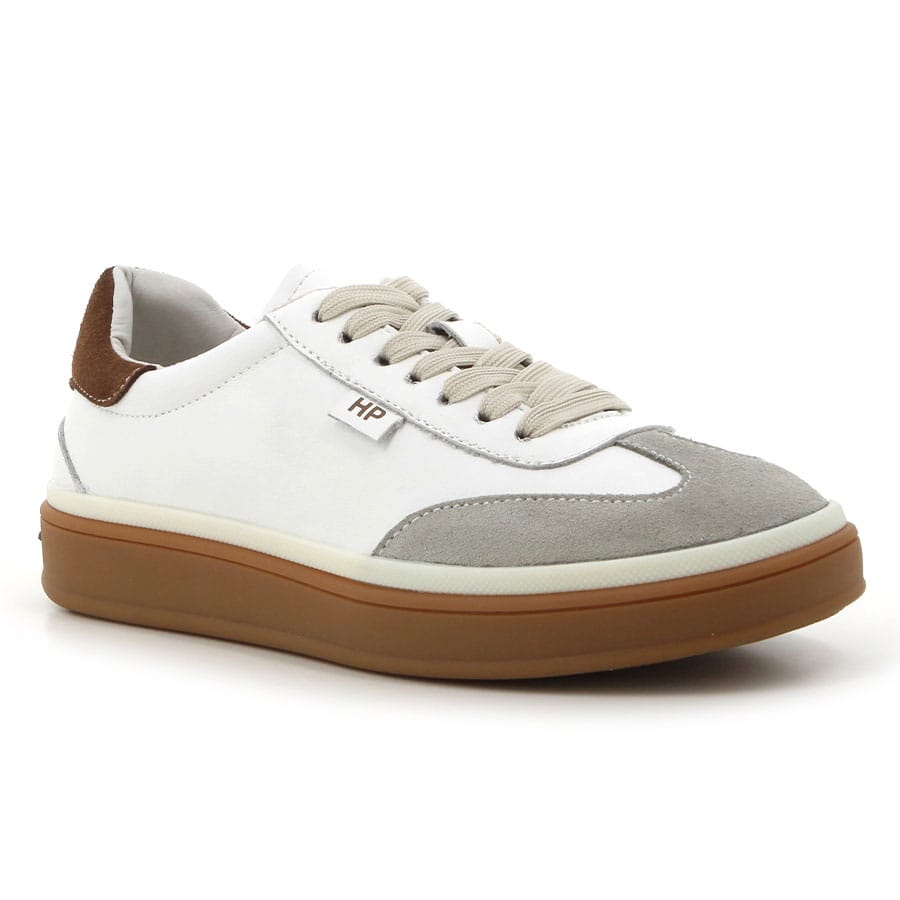 soft Style Hush Puppies Vernice Sneakers Brown White