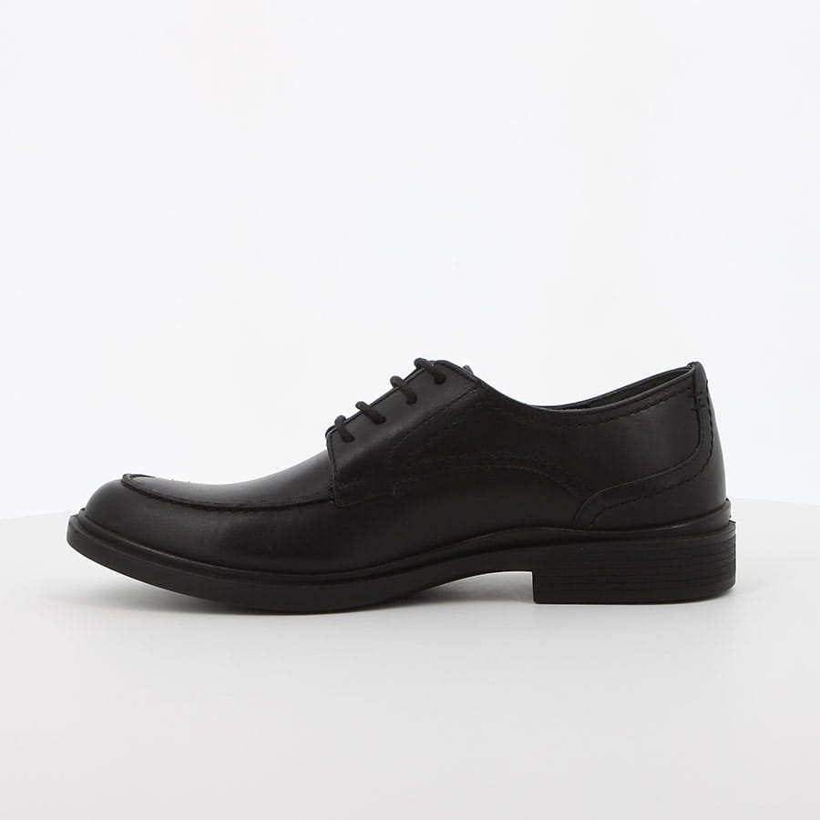 Soft Style Hush Puppies Victor Mocc Toe Lace Up Leather Black Leather