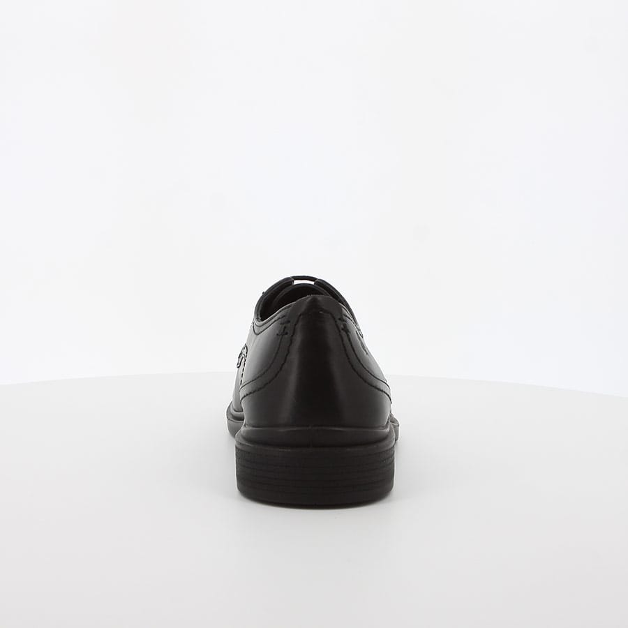 Soft Style Hush Puppies Victor Mocc Toe Lace Up Leather Black Leather