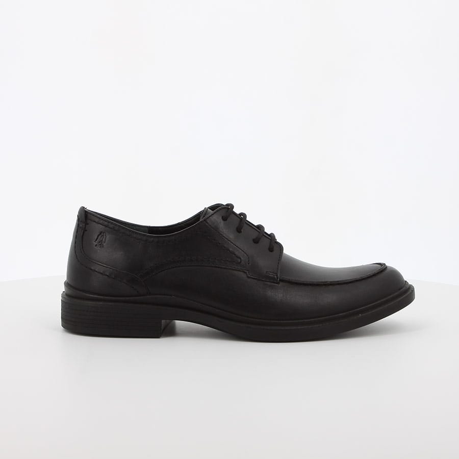 soft style Hush Puppies Victor Mocc Toe Lace Up Leather Black Leather