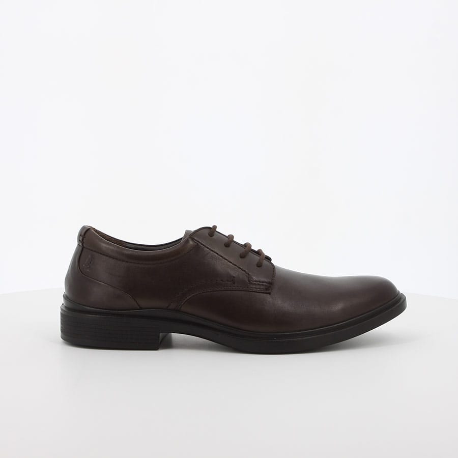 soft style Hush Puppies Victor Plain Toe Lace Up Shoes Brown Leather