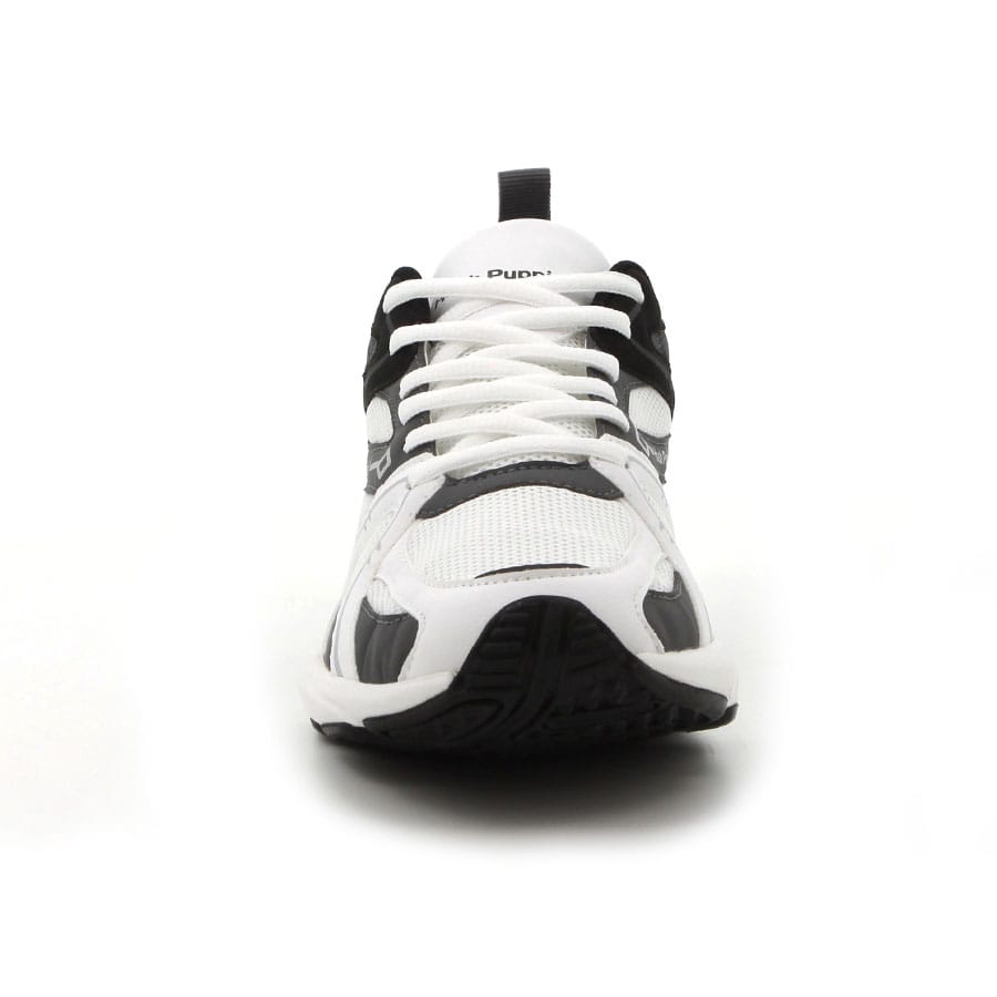 Soft Style Hush Puppies Wally Sneakers White Black Grey PU