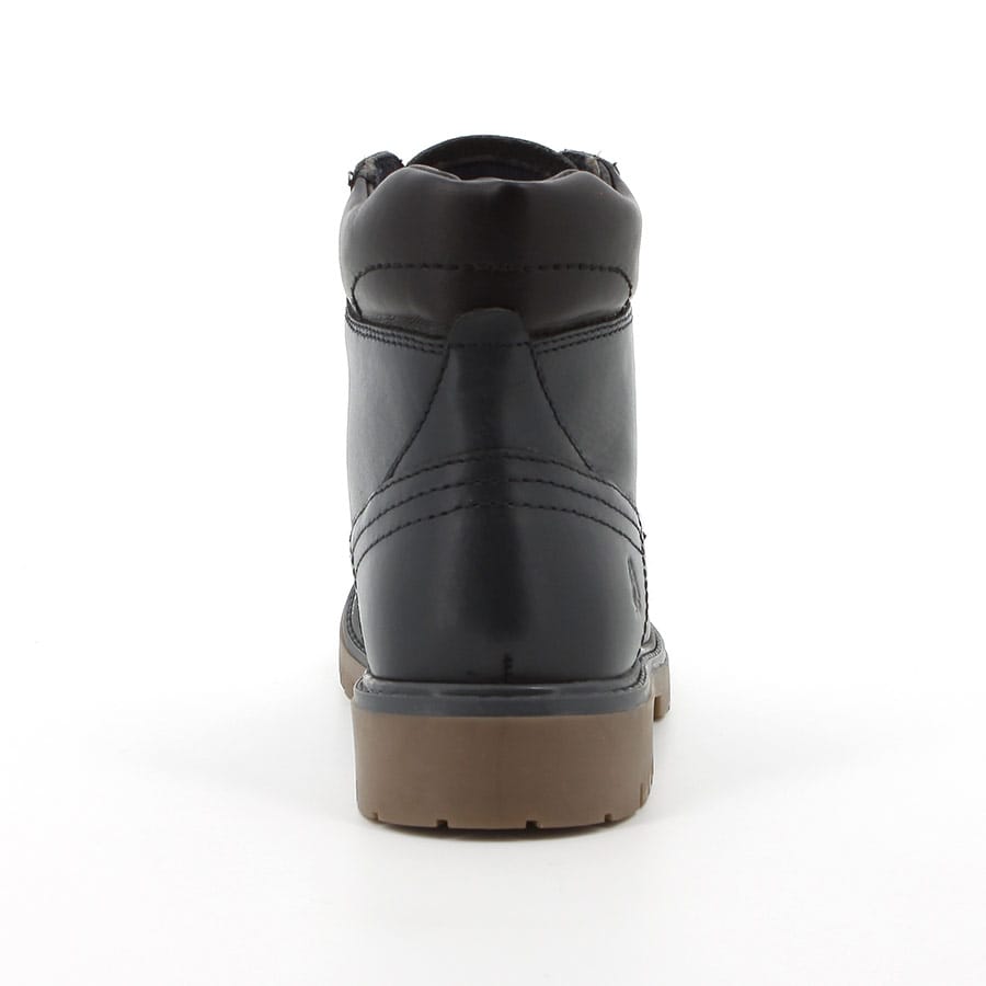 Soft Style Hush Puppies Wrangle Leather Ankle Boots Denim Blue