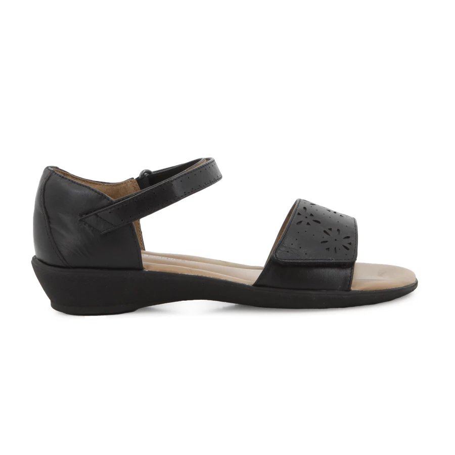 soft style Hush Puppies Zelelna Sandals Black Leather