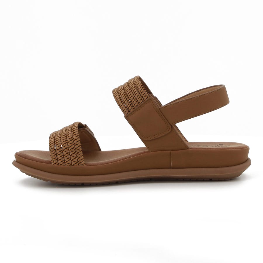Soft Style Soft Irma Velcro Strap Comfort Sandals Tan
