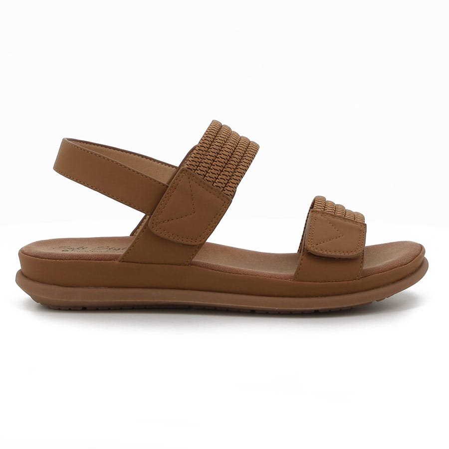 soft style Soft Irma Velcro Strap Comfort Sandals Tan