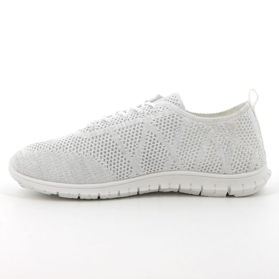 Soft Style Soft Nantai Lurex Lace Up Sneakers White