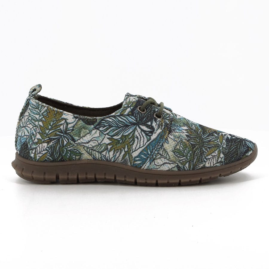 soft style Soft Narissa Knit Floral Lace Up Casuals Sage Multi