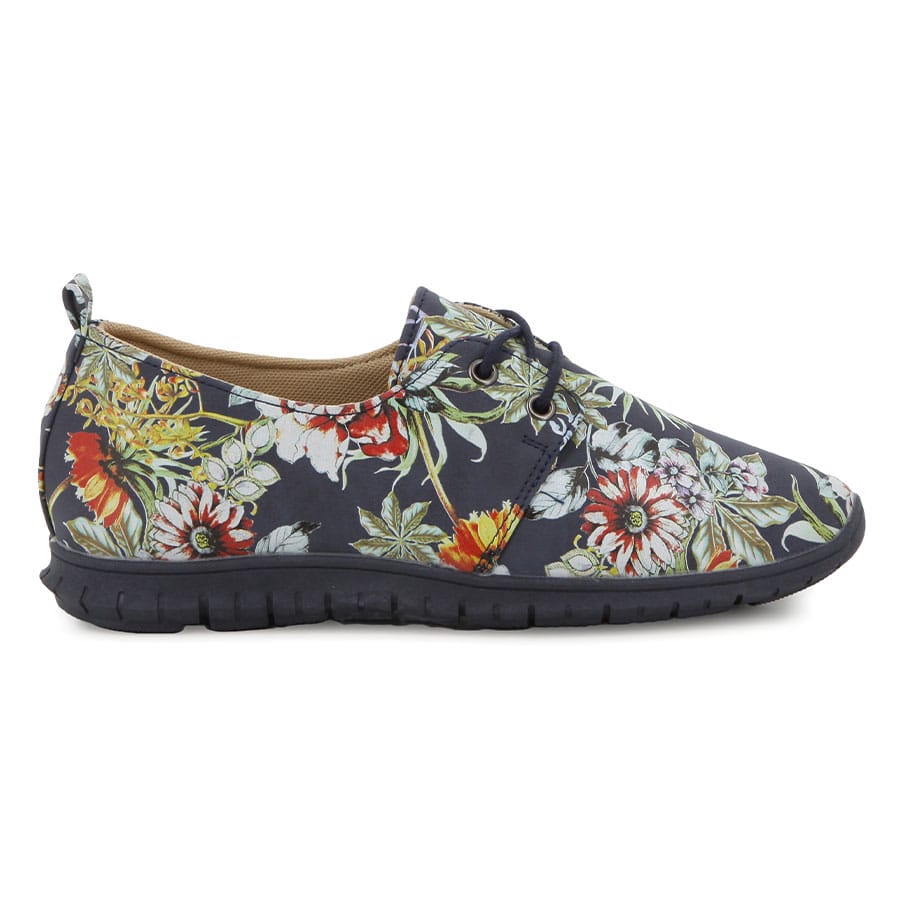 soft style Soft Narissa PU Floral Lace Up Casuals Navy Multi