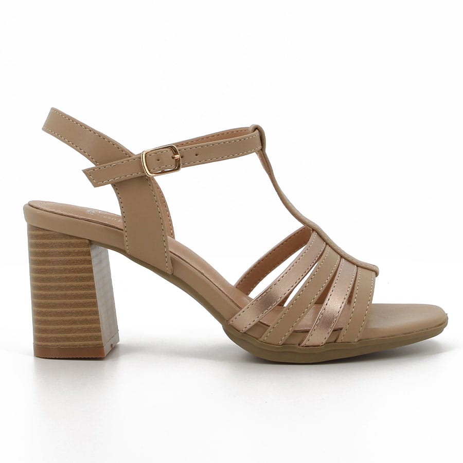 soft style Soft Quincy Block Heels Ivory Light Gold