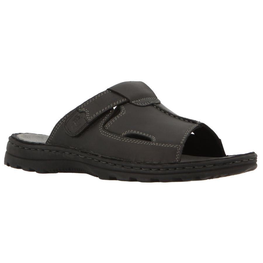 soft style Big Daddy Leather Sandals Black