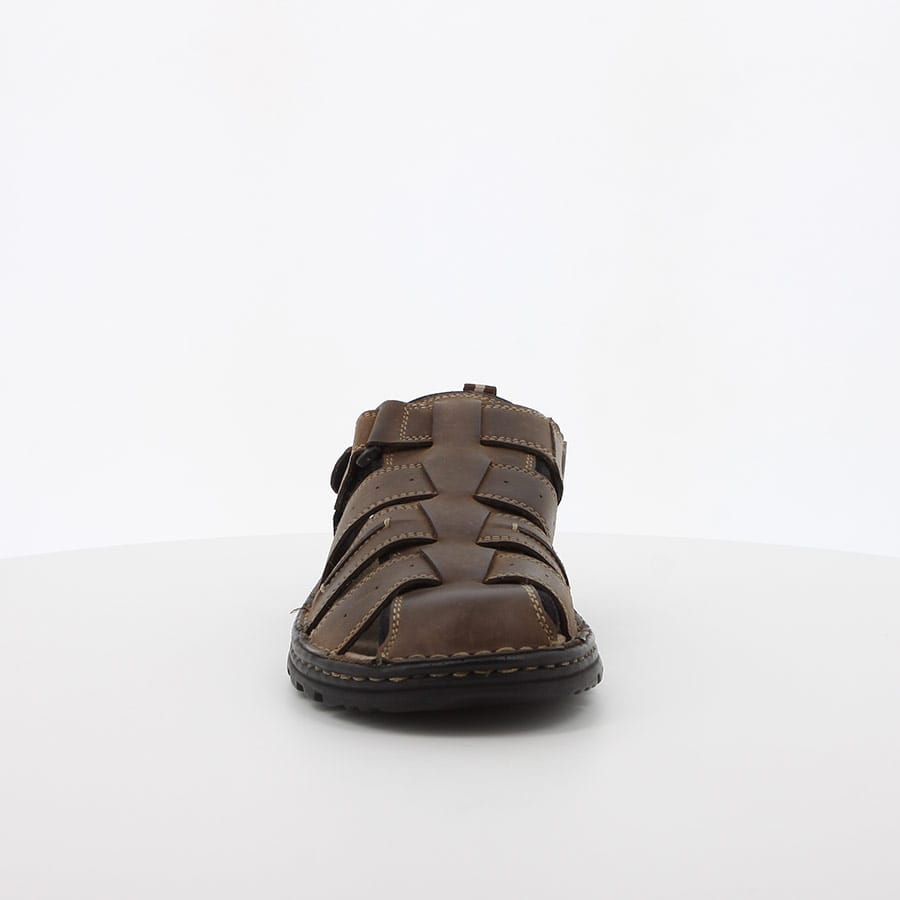 Soft Style Big Foot Leather Sandals Chestnut