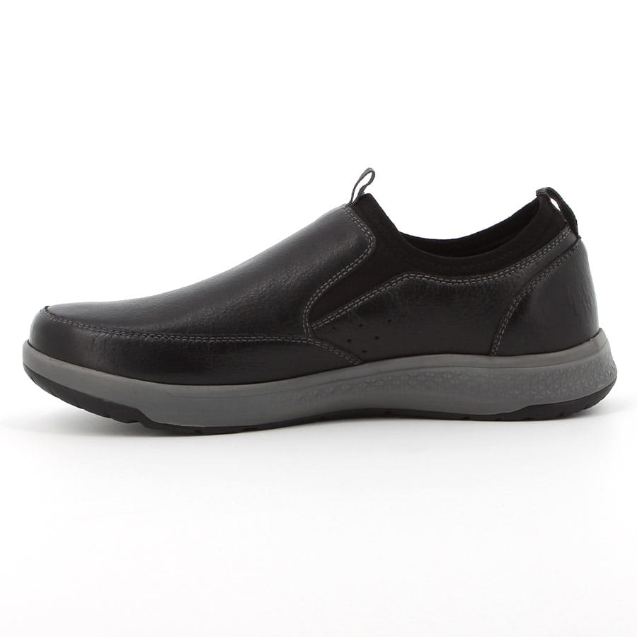 Soft Style Brayden Leather Slip On Shoes Black