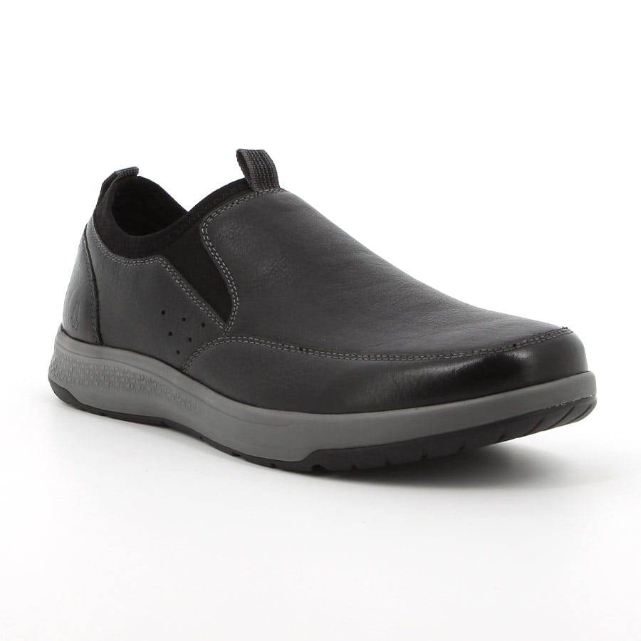 Soft Style Brayden Leather Slip On Shoes Black