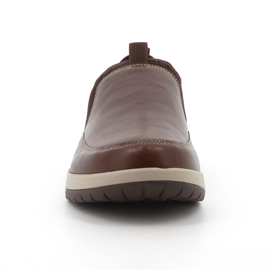 Soft Style Brayden Leather Slip On Shoes Brown