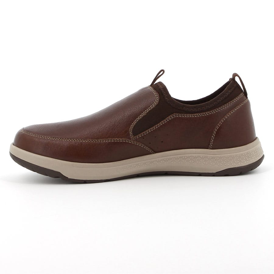 Soft Style Brayden Leather Slip On Shoes Brown