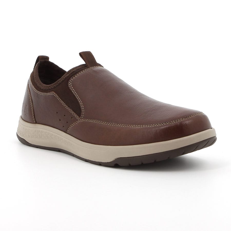Soft Style Brayden Leather Slip On Shoes Brown
