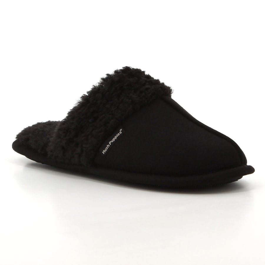 Soft Style Hush Puppies Aaron Mule Slippers Black