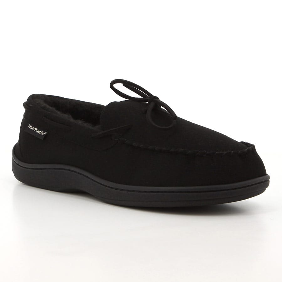 Soft Style Hush Puppies Ben Slippers Black