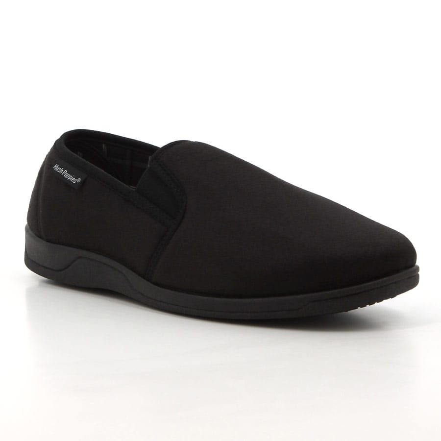 Soft Style Hush Puppies Bravo Mens Slippers Black