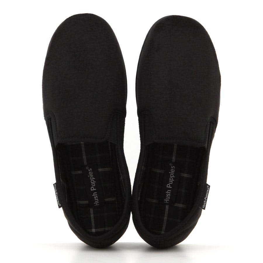 Soft Style Hush Puppies Bravo Mens Slippers Black