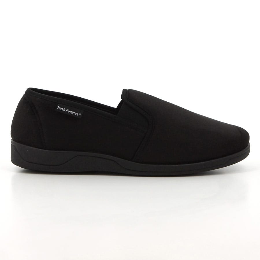 soft style Hush Puppies Bravo Mens Slippers Black
