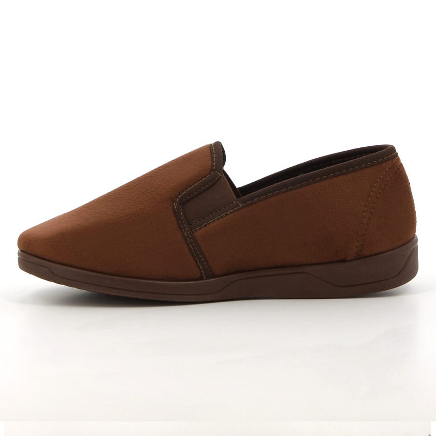 Soft Style Hush Puppies Bravo Mens Slippers Brown