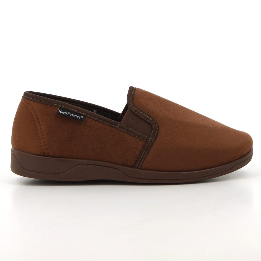soft style Hush Puppies Bravo Mens Slippers Brown
