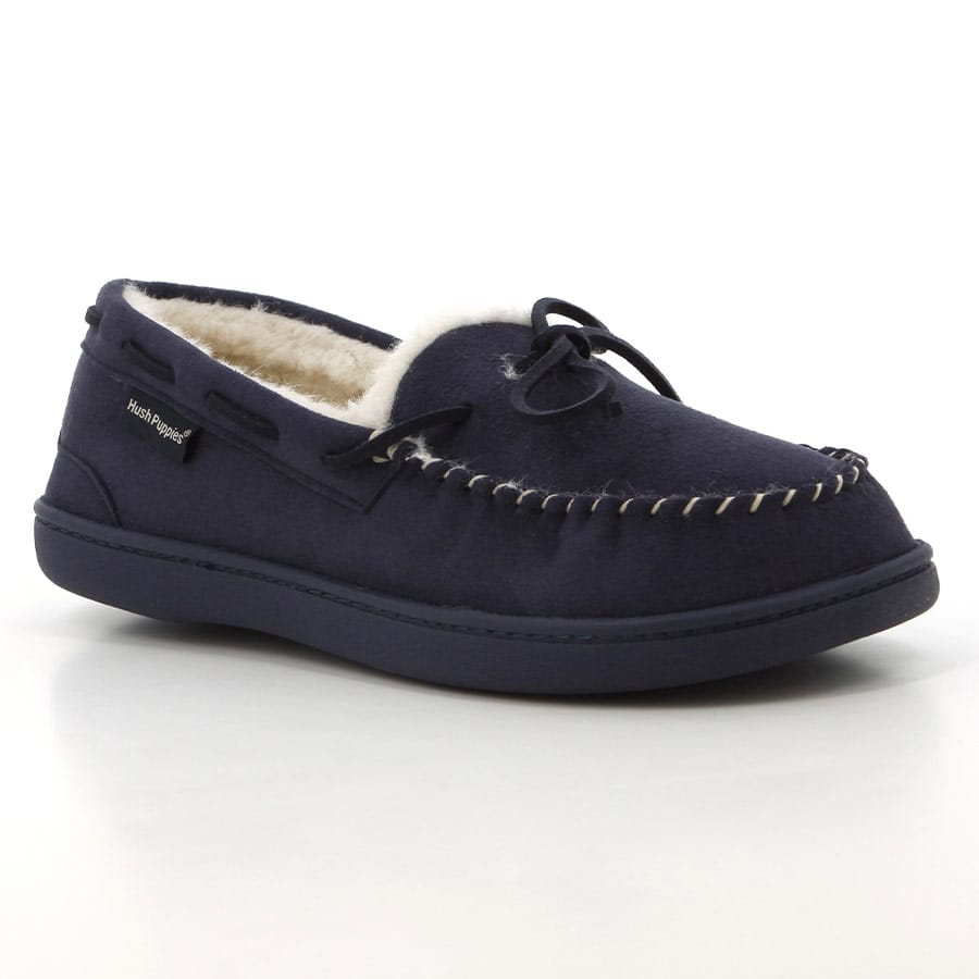Soft Style Hush Puppies Carlotta Slippers Navy