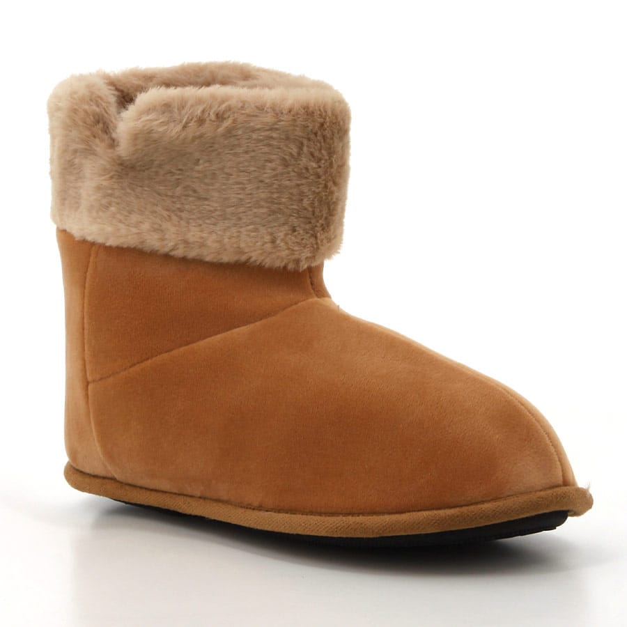 Soft Style Hush Puppies Casa Boot Slippers Caramel