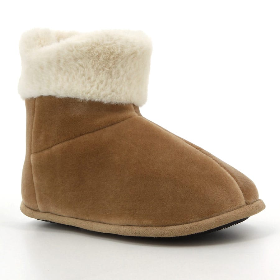 Soft Style Hush Puppies Casa Boot Slippers Tan