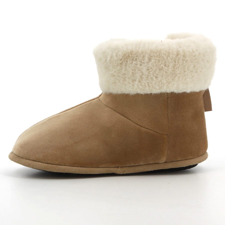 Soft Style Hush Puppies Casa Boot Slippers Tan