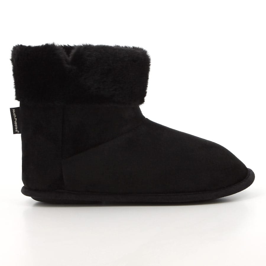 soft style Hush Puppies Casa Boots Slippers Black