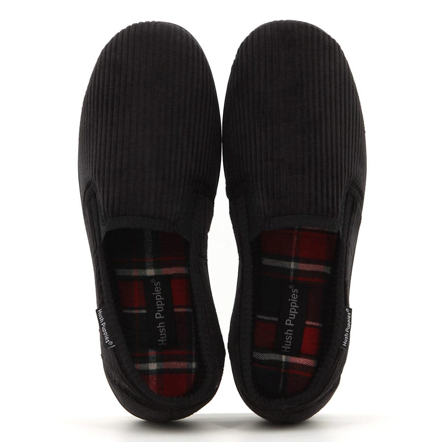 Soft Style Hush Puppies Collie Shoe Slipper Black