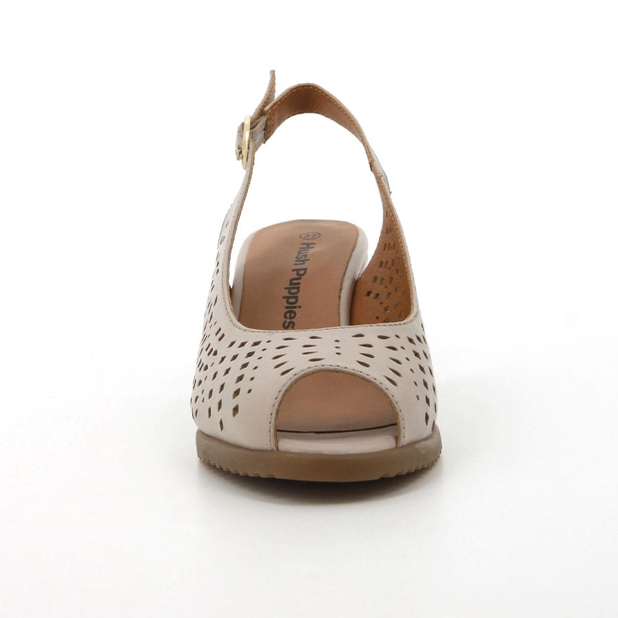 Soft Style Hush Puppies Katya Wedges Beige Leather