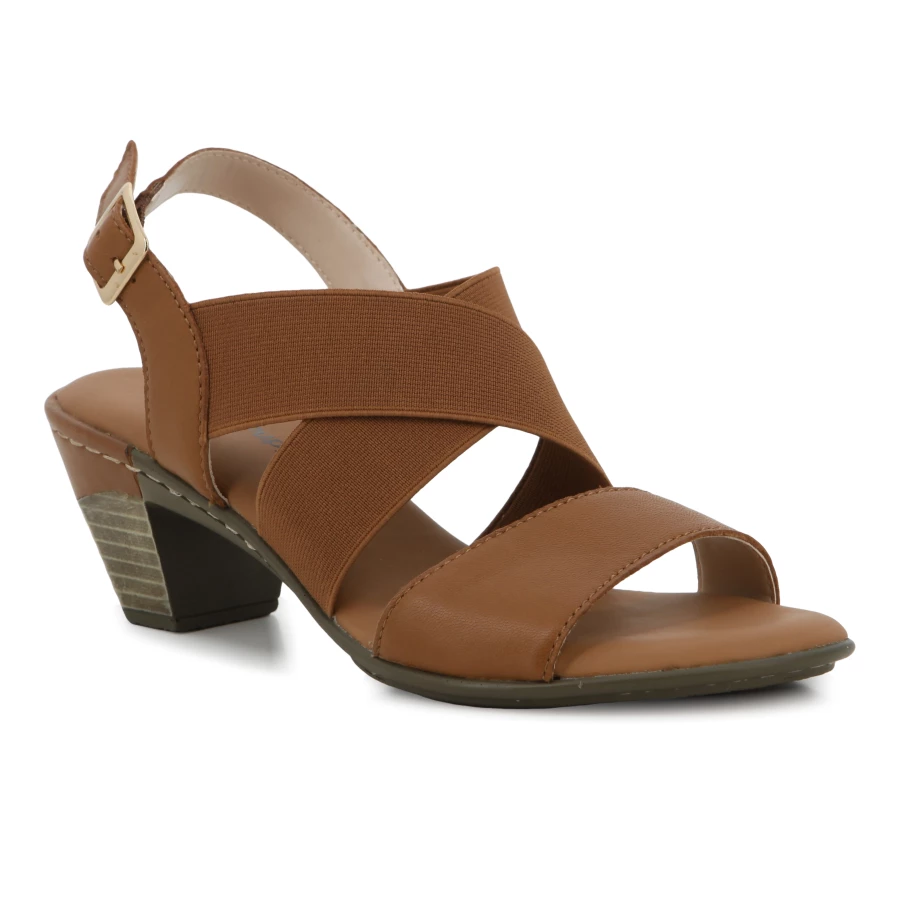 Soft Style Hush Puppies Kunis Heels Tan Leather