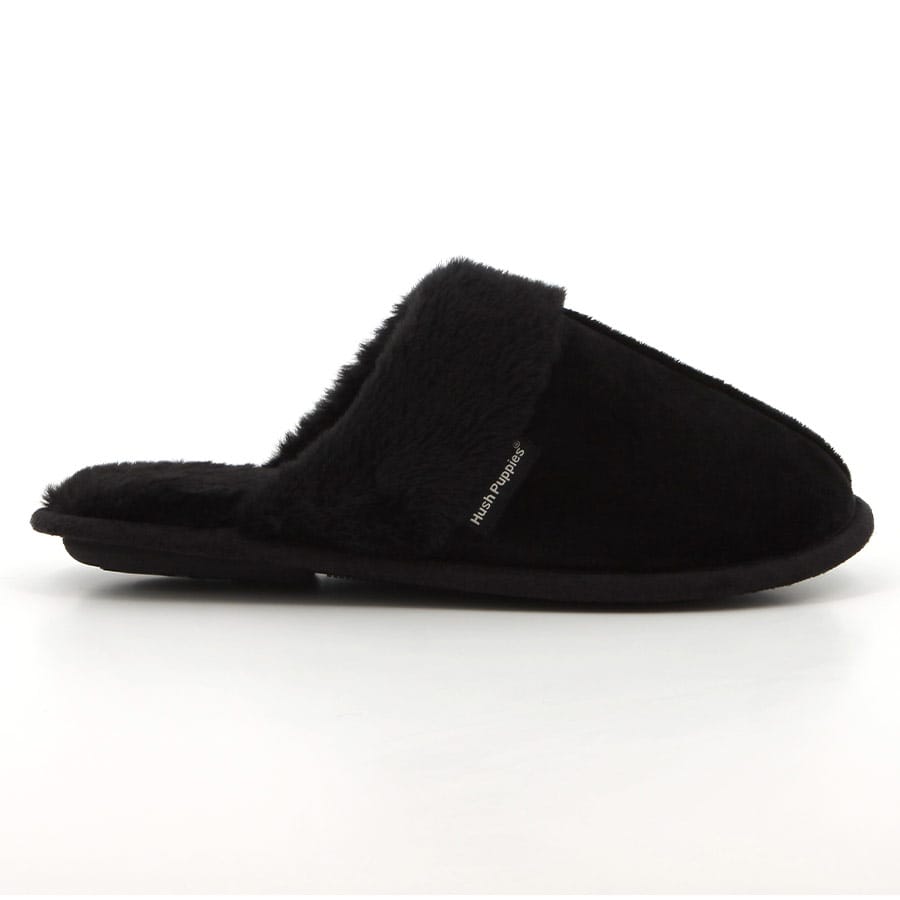 soft style Hush Puppies Lunara Mule Slippers Black