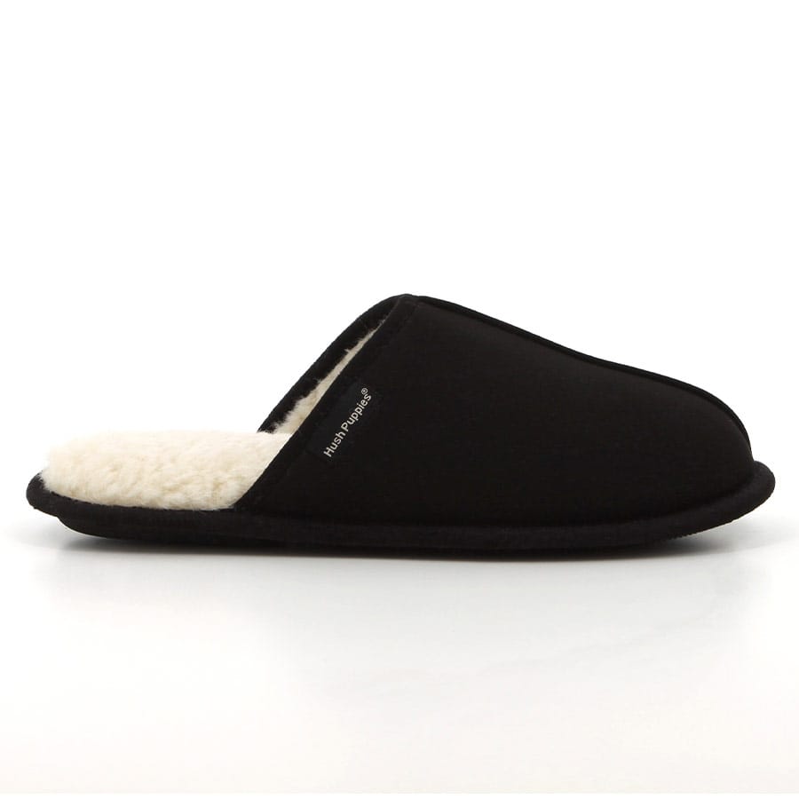 soft style Hush Puppies Martin Slippers Black
