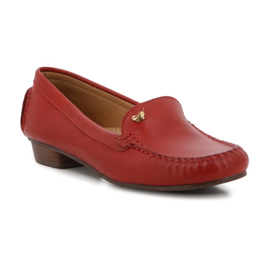Soft Style Hush Puppies Nia Loafers Red Leather