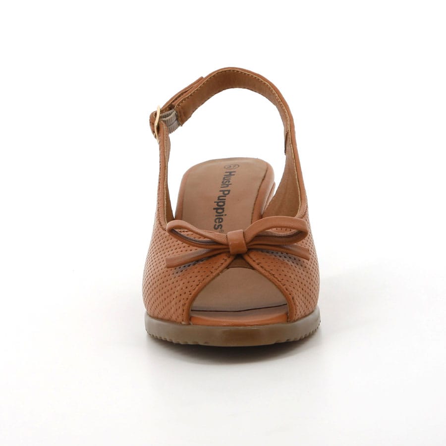 Soft Style Hush Puppies Saffron Wedges Tan Leather