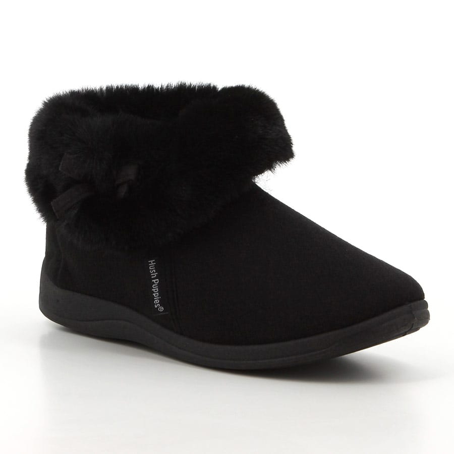Soft Style Hush Puppies Sharon Slippers Black