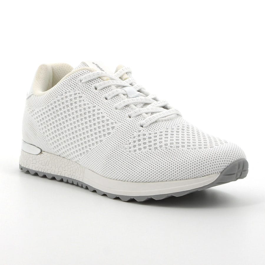 Soft Style Hush Puppies Sneak Knit Sneakers White