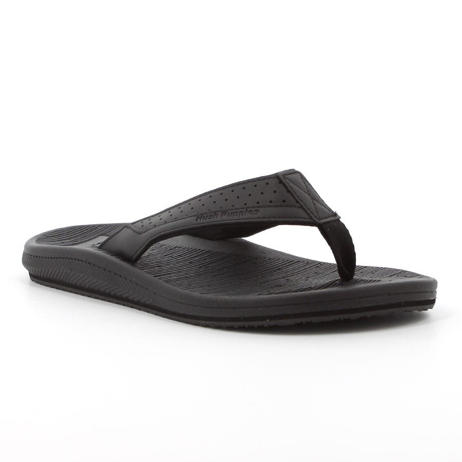 Soft Style Hush Puppies Strut Thongs Black