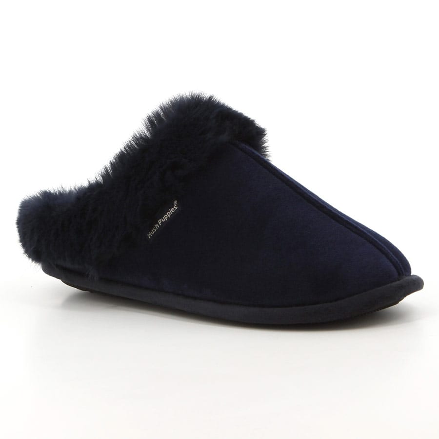 Soft Style Hush Puppies Virginia Slippers Navy