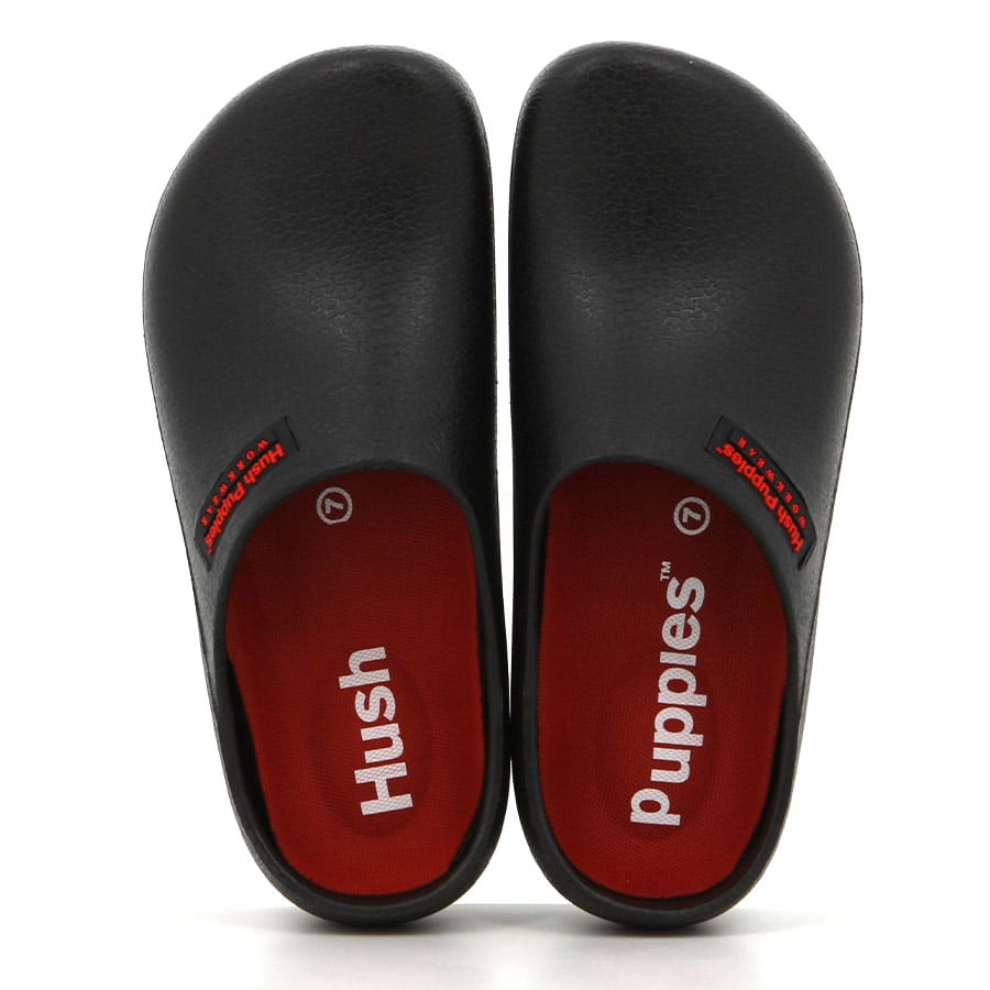 Soft Style Hush Puppies Workwear Clog Black